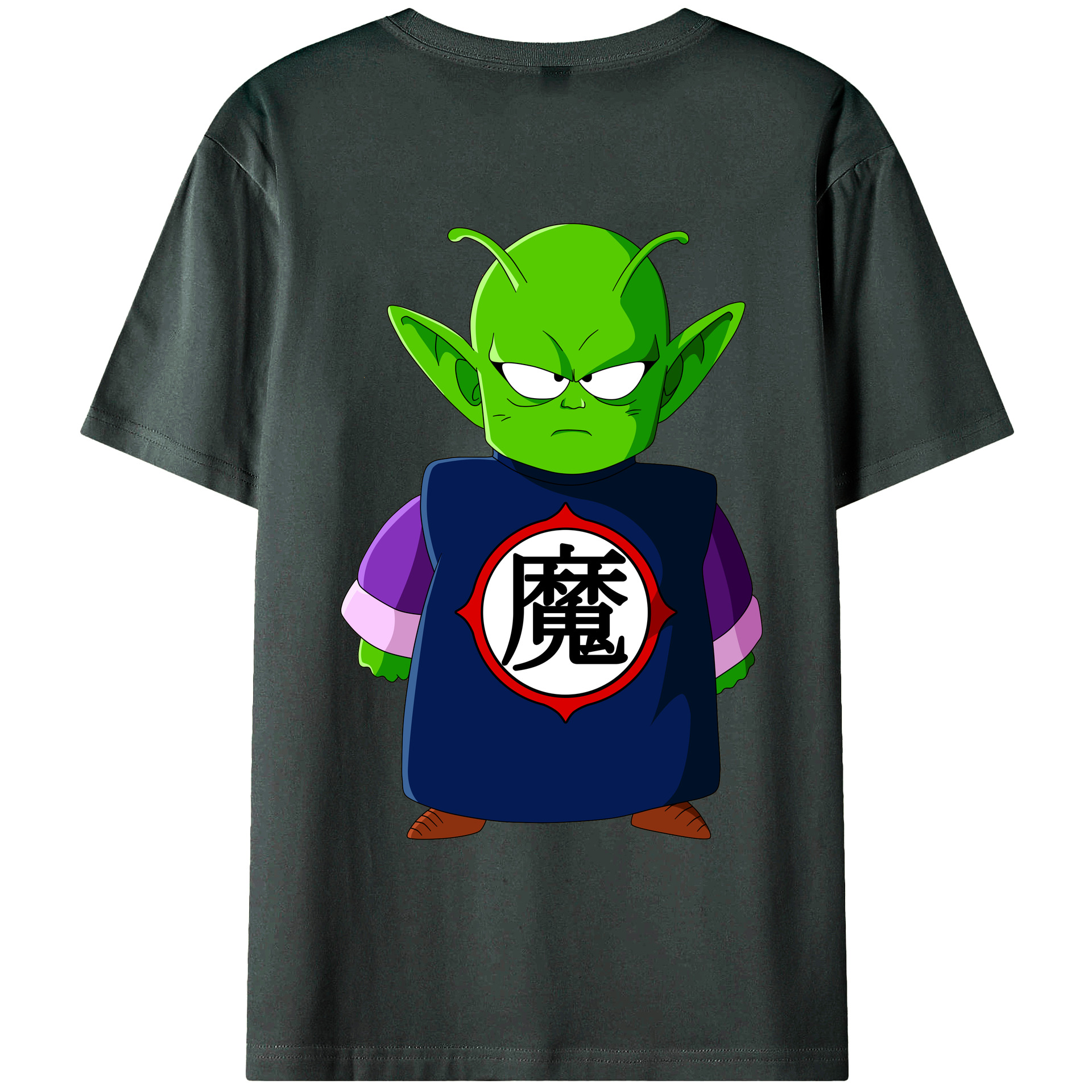 （画像用） ドラゴンボール ピッコロ DRAGON BALL Piccolo 綿100％ メンズ半袖Tシャツ（バックプリント） 通気性
